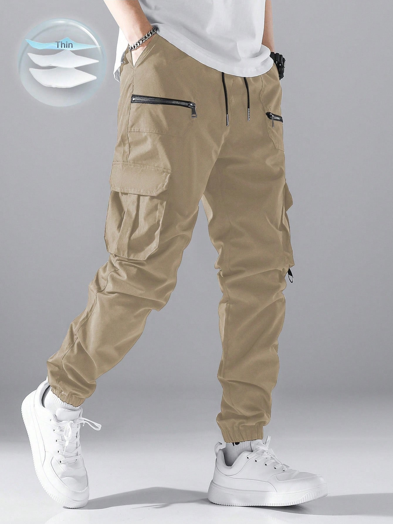 Men's ankle tied work pants
