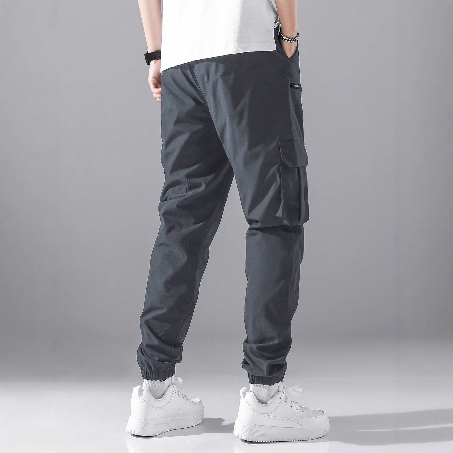 Men's ankle tied work pants
