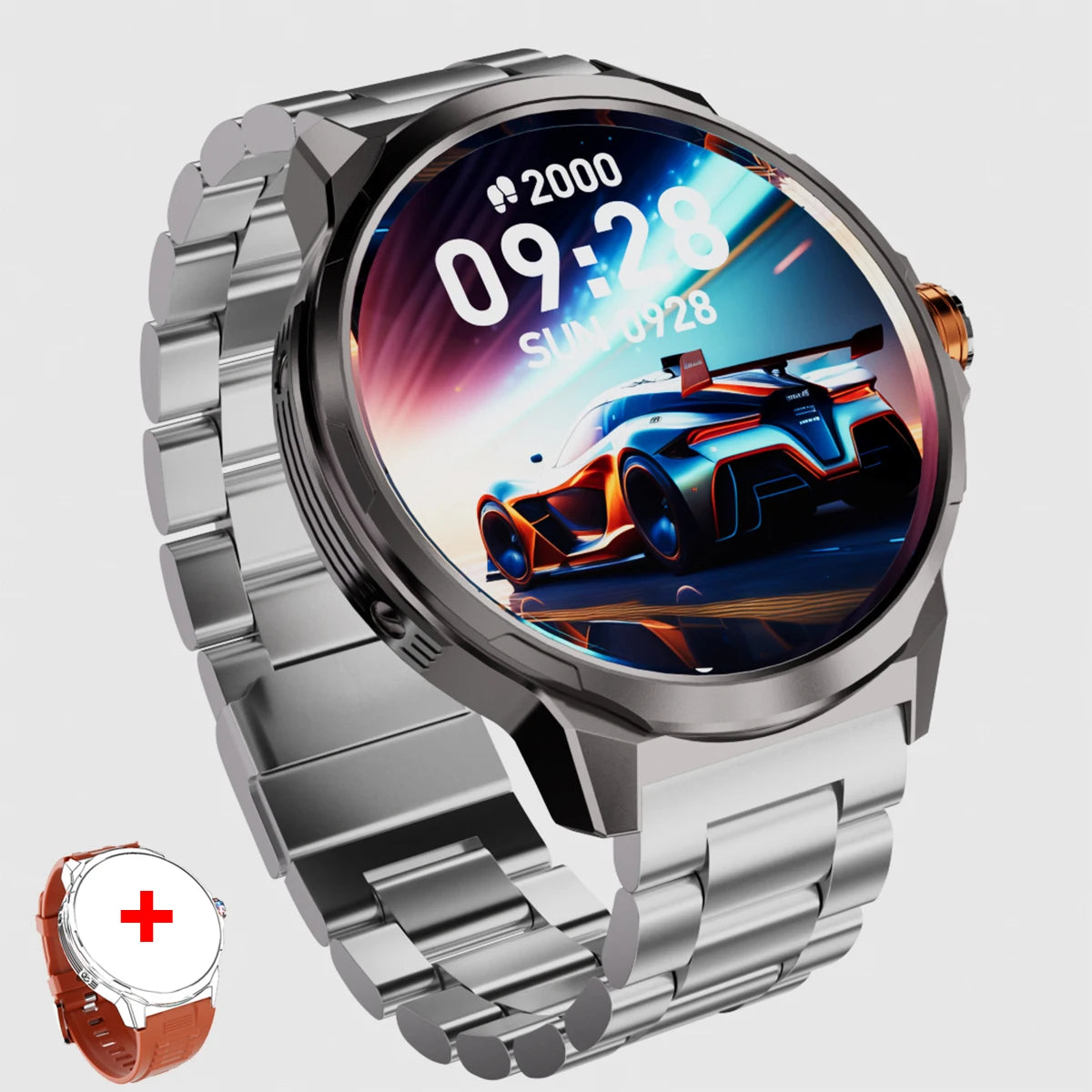 1.93 pouces montre HD grand écran montre intelligente hommes femmes 700mAh batterie Bluetooth appel GPS piste fréquence cardiaque IP68 étanche SmartWatch