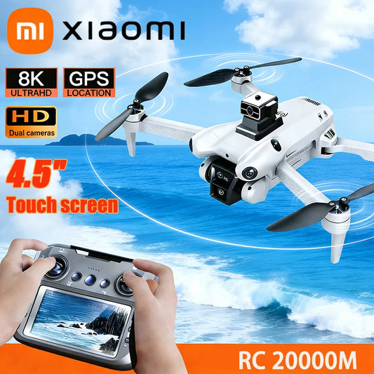 Xiaomi S101 Drone 8K HD double caméra professionnelle 20000M 5G WiFi 120 °   UAV ESC grand angle avec quadrirotor pour éviter les obstacles sur écran