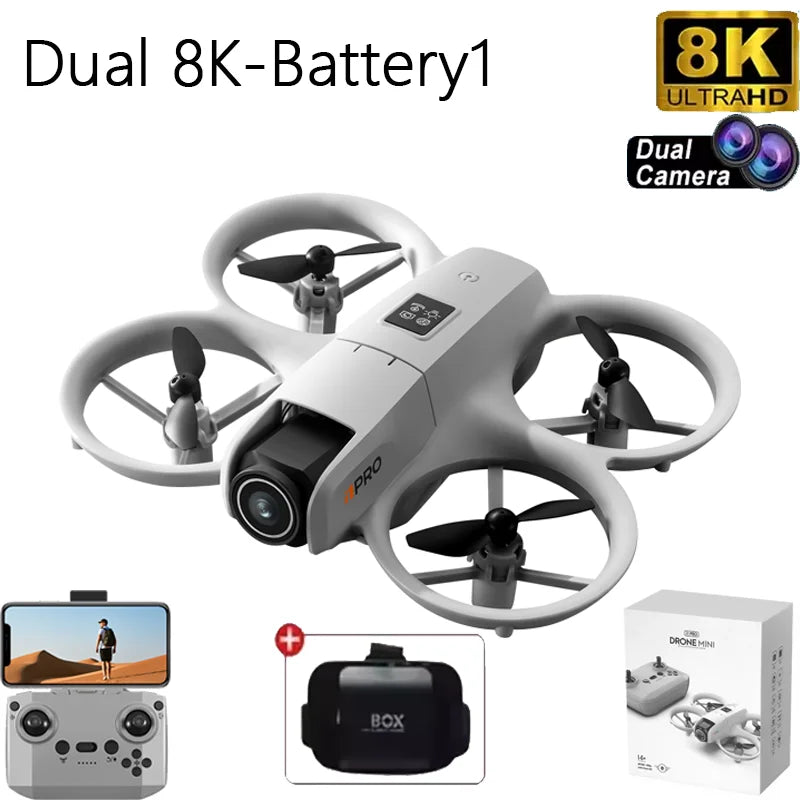 2025 nouveau i1PRO Mini Drone moteur sans brosse 8K double caméra HD geste photographie quadrirotor Intelligence obstacles évitement UAV