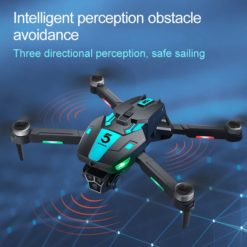 Nouveau Drones M5s RC avec 4K 8K professionnel HD double caméra GPS Dron 5G WIFI FPV pliable quadrirotor moteur sans brosse hélicoptère RC
