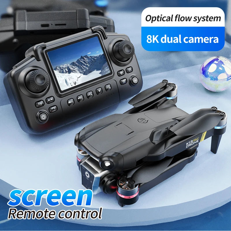 8K HD nouveau K13 MAX double caméra Drone 5G professionnel FPV WIFI intelligent évitement d'obstacles moteur sans brosse aérien quadrirotor jouet cadeau