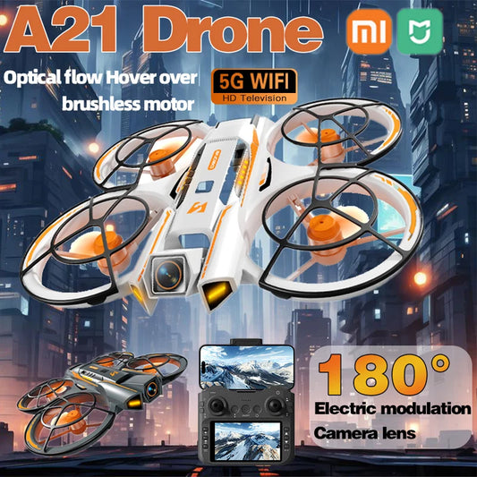 XIAOMI A21 PRO Drone de photographie aérienne 8K HD double caméra entièrement fermé moteur sans balais évitement d'obstacles quadrirotor jouet Mijia