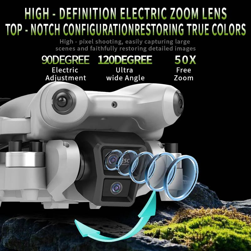 Drone Xiaomi S101 8K HD Professionnel – Double Caméra FPV | Vol Stable | Drone Pliable