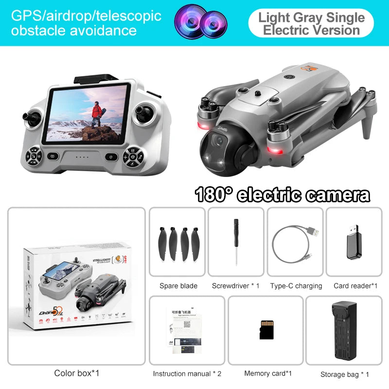 2026 YL059 GPS Drone cardan 8k HD caméra 5G WIFI grand écran à distance 22min vol professionnel pliable sans brosse RC quadrirotor