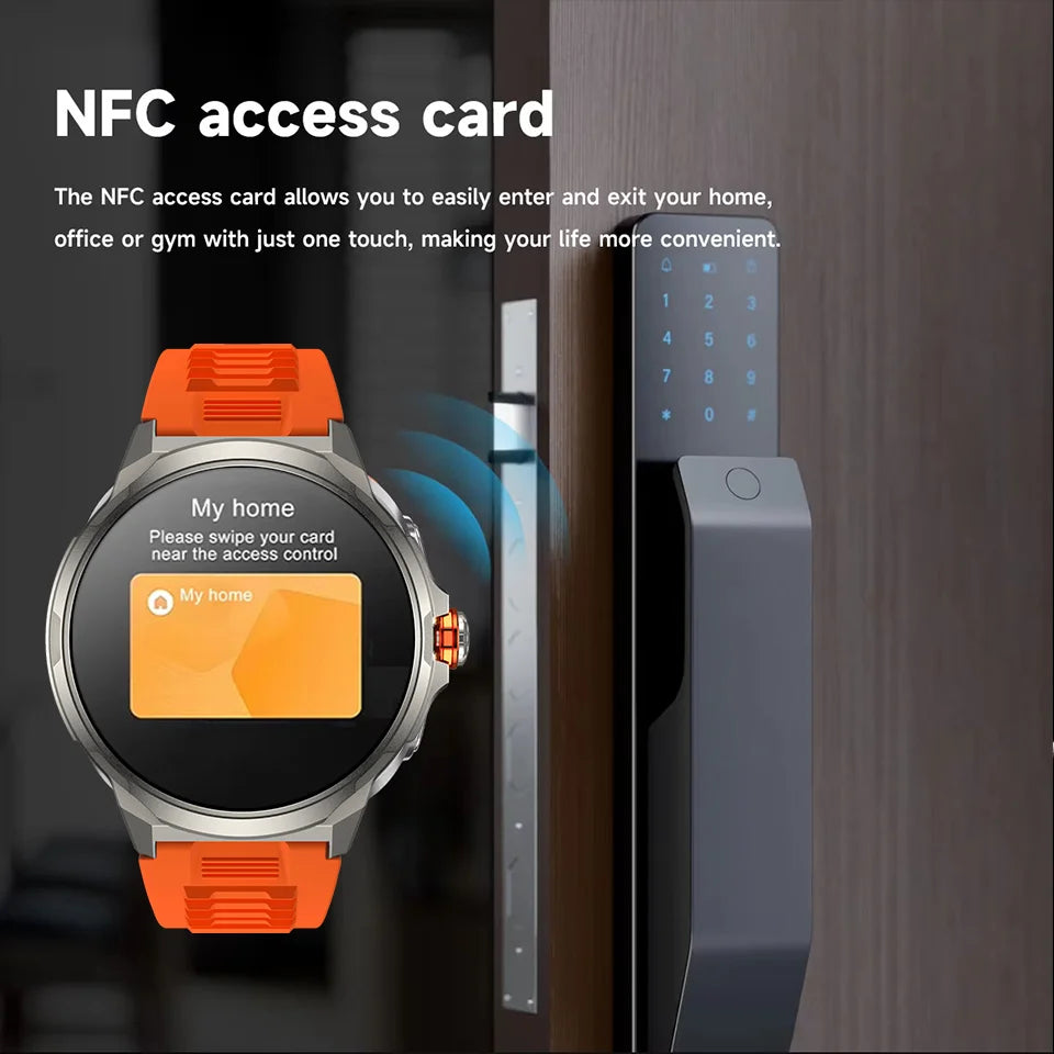 1.93 pouces montre HD grand écran montre intelligente hommes femmes 700mAh batterie Bluetooth appel GPS piste fréquence cardiaque IP68 étanche SmartWatch