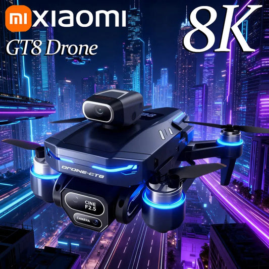 Xiaomi GT8 Drone 8K aérien HD double caméra GPS FPV moteur sans brosse flux optique vol stationnaire évitement d'obstacles pliant RC Drone jouets