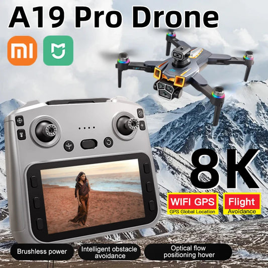 XIAOMI MIJIA A19 PRO Drone 8K photographie aérienne caméra HD professionnelle 5G WIFI FPV RC moteur sans brosse pliable GPS quadrirotor
