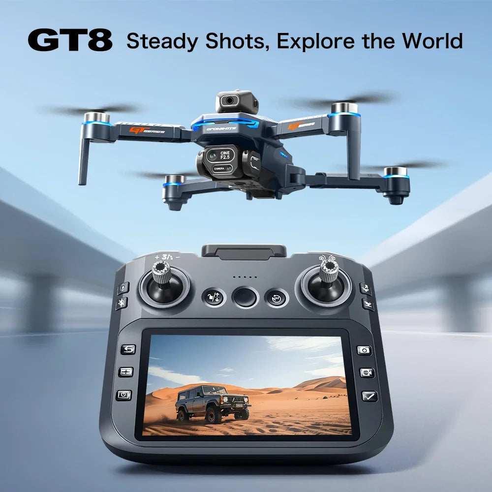 Xiaomi GT8 Pro 8K Dual-Camera GPS Drone – Professional FPV QuadCopter with Optical Flow, Obstacle Avoidance & 3 Batteries