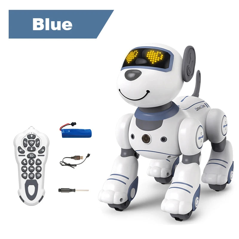 Robot chien télécommandé Intelligent, cascade électronique, commande vocale, Programmable, sens tactile, chanson musicale, jouets pour enfants pour garçons