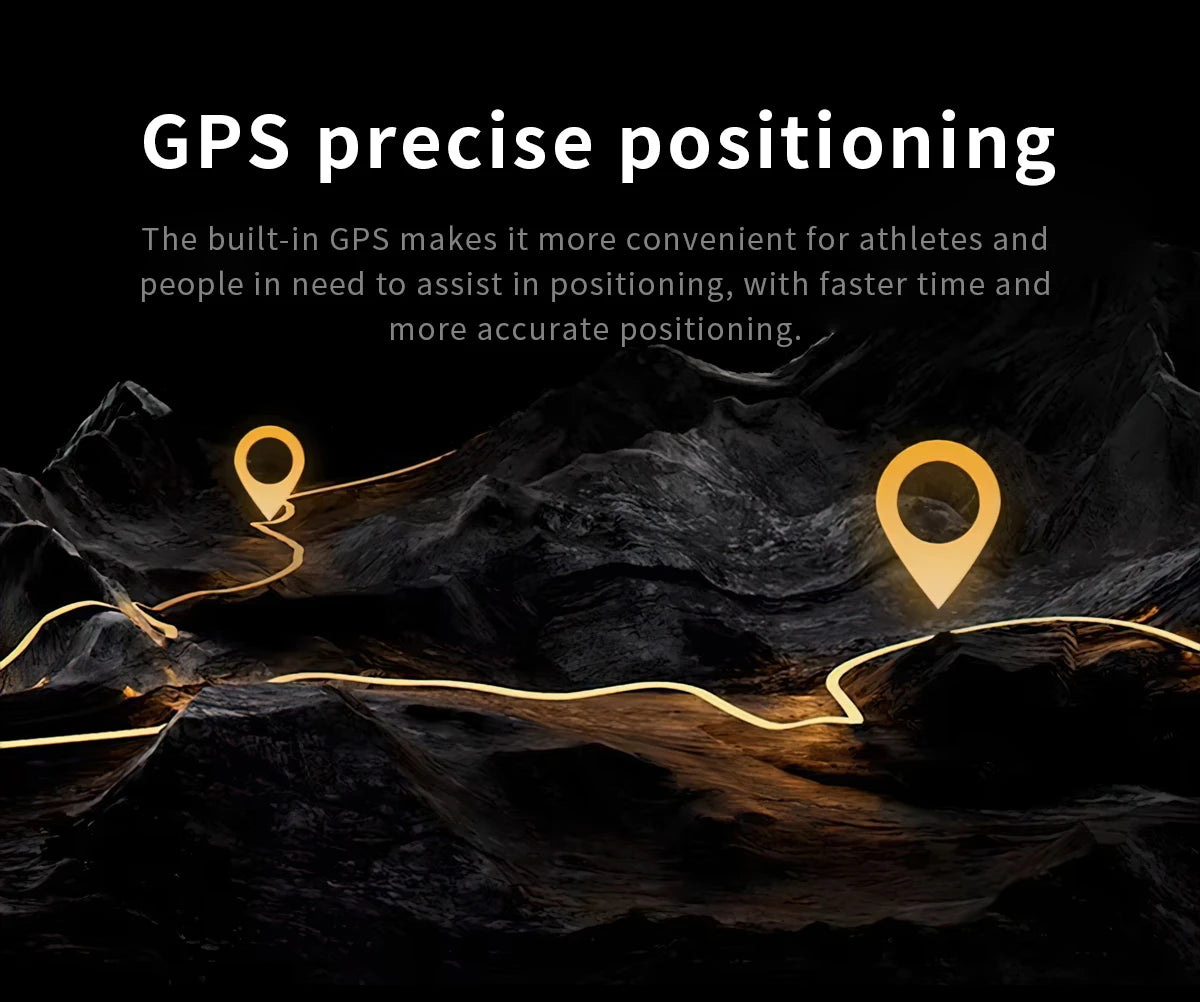 2025 Ultra GPS Smart Watch – 10ATM Waterproof | Dual-Band GNSS, Compass, Military Sport Design