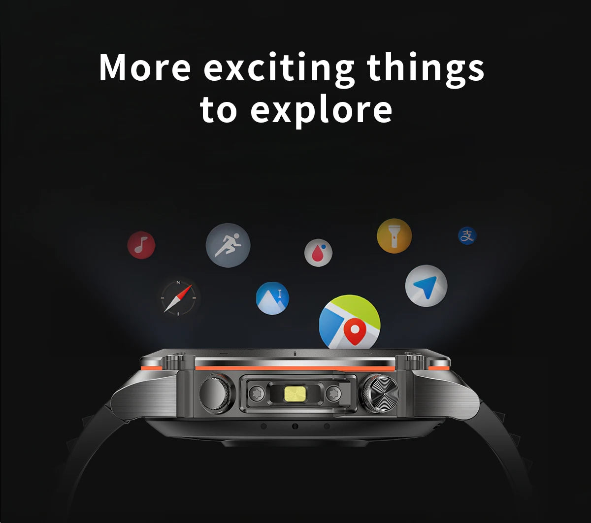 2025 Ultra GPS Smart Watch – 10ATM Waterproof | Dual-Band GNSS, Compass, Military Sport Design