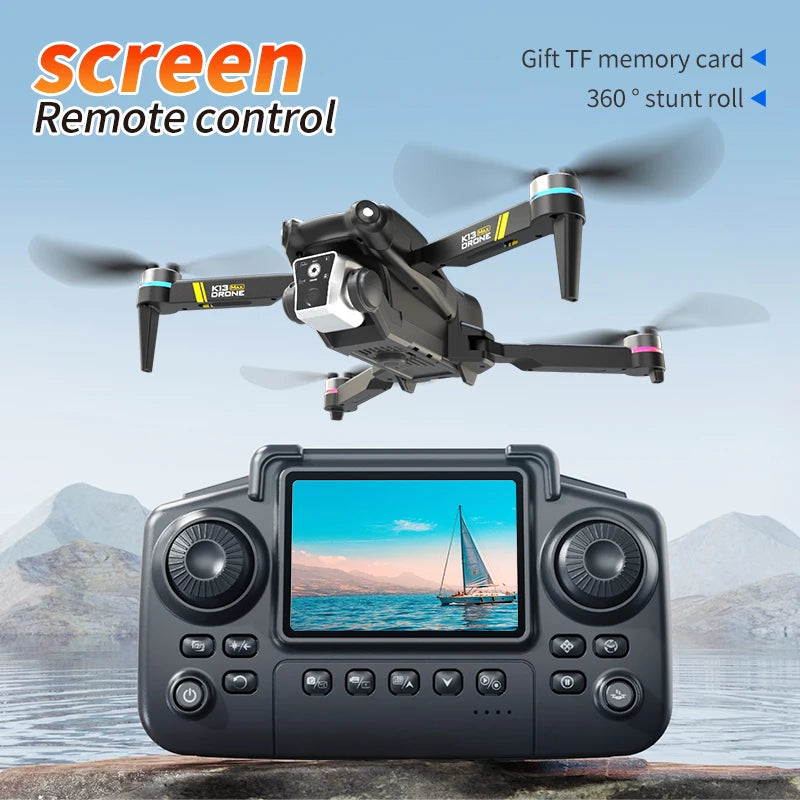 8K HD nouveau K13 MAX double caméra Drone 5G professionnel FPV WIFI intelligent évitement d'obstacles moteur sans brosse aérien quadrirotor jouet cadeau