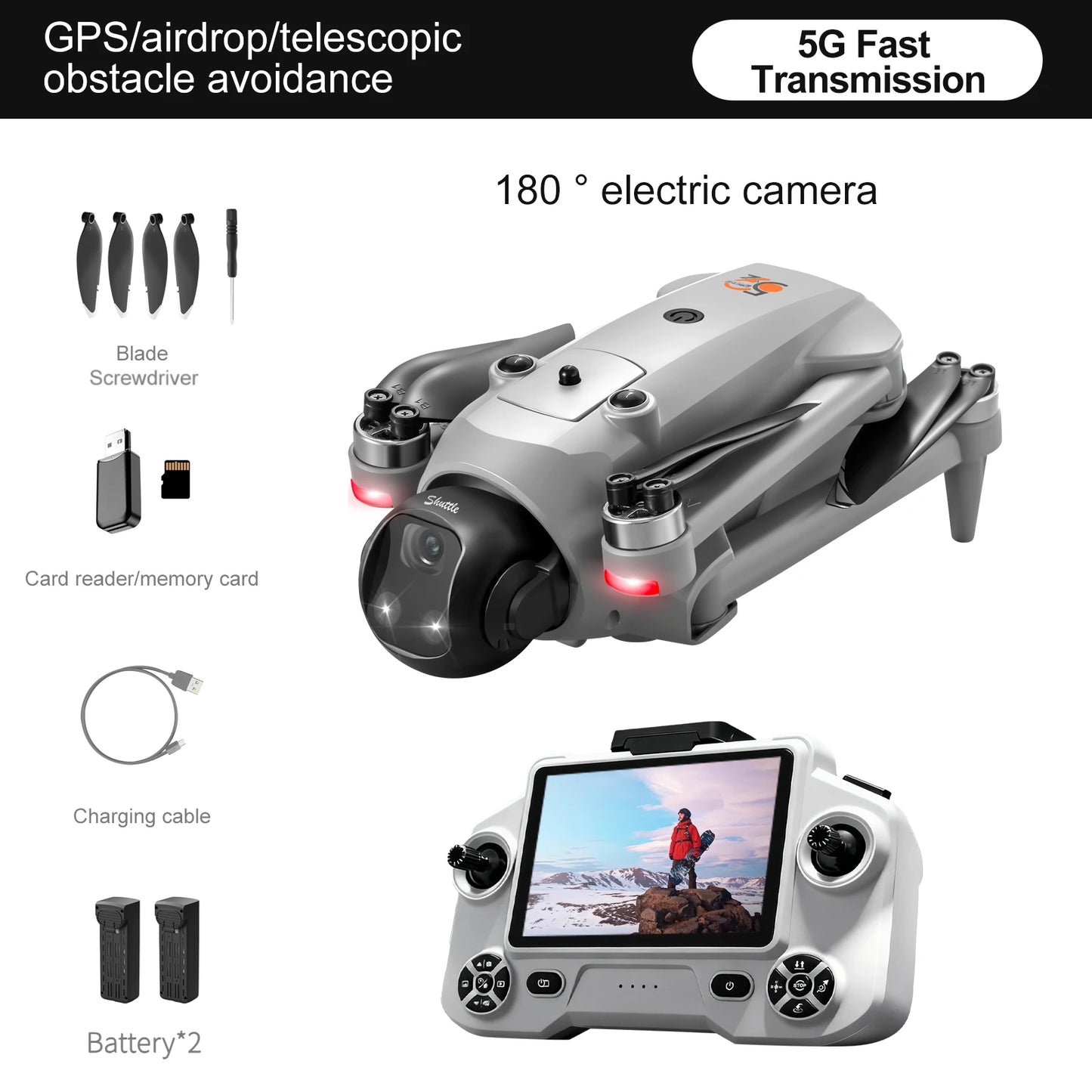 2026 YL059 GPS retour Drone 5G 8K caméra écran télécommande photographie aérienne quadrirotor Air Drop Drone RC jouet cadeau pour garçon