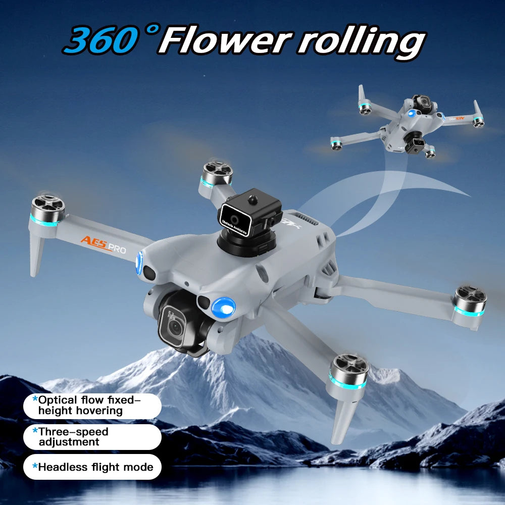2026 nouveau Drone AE5 Pro 8K HD 4.5 "contrôle d'écran 20 Min batterie Mode sans tête hélicoptère 360 °   Flip Quadcopter Mini Drone Jouet Enfant