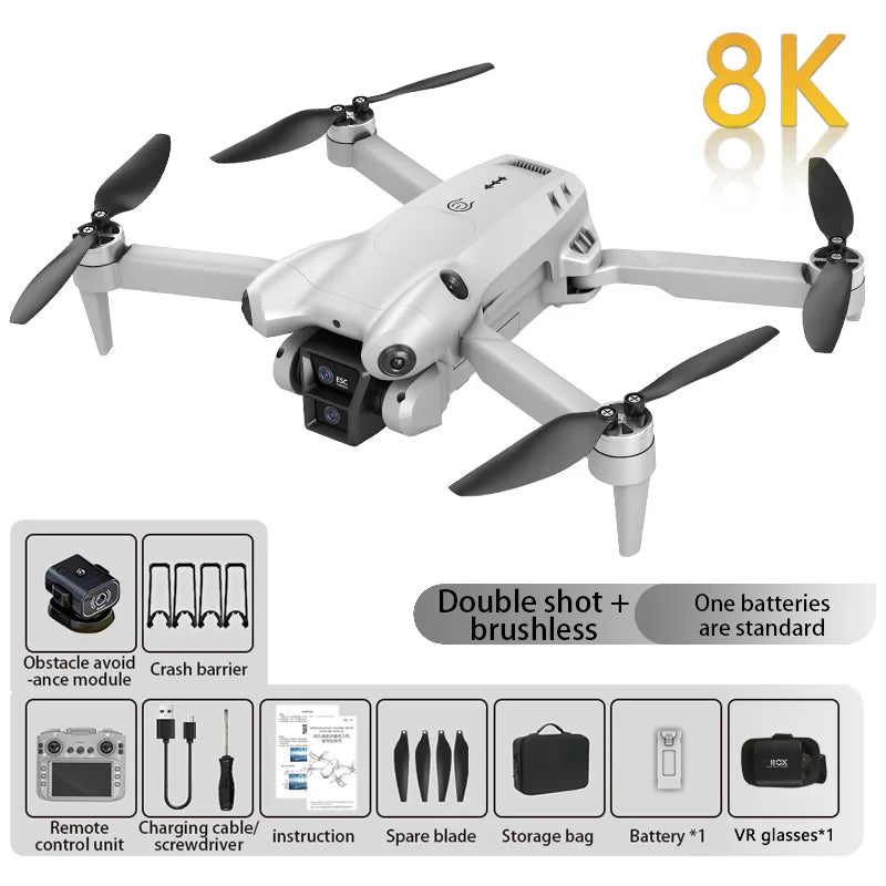 Drone Xiaomi S101 8K HD Professionnel – Double Caméra FPV | Vol Stable | Drone Pliable