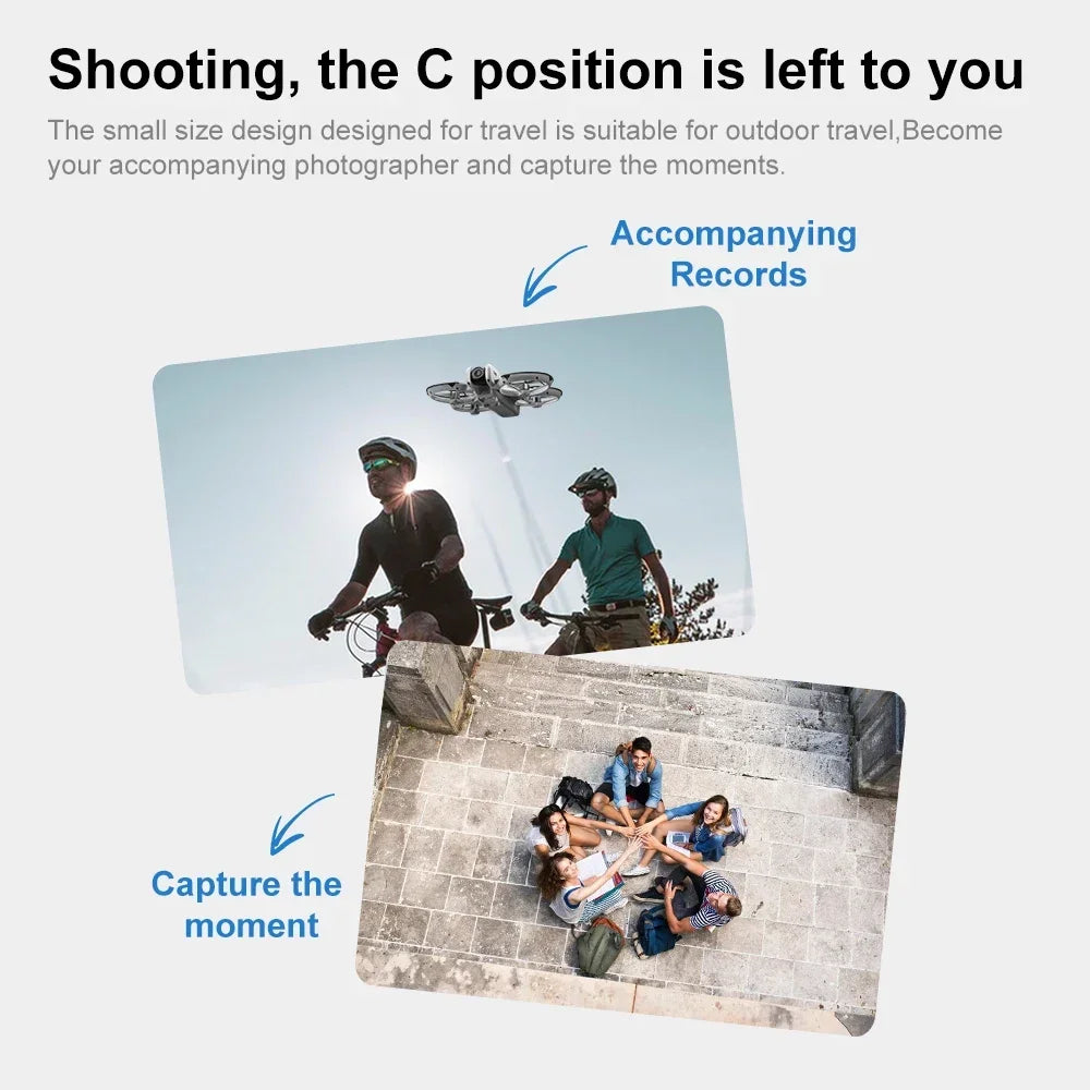 Xiaomi V666 Mini Drone 4K – 5G WiFi FPV, Obstacle Avoidance, Brushless Motor, Altitude Hold, Foldable RC Quadcopter + 3 Batteries