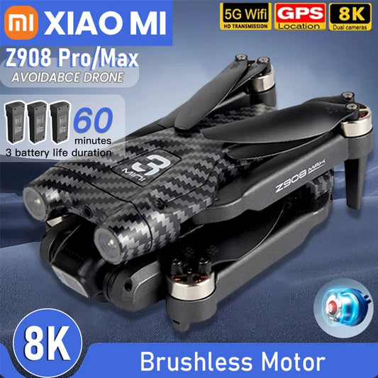 Xiaomi Z908 Pro/MAX Drone 4K GPS – Optical Flow, 3-Side Obstacle Avoidance, Professional ESC Quadcopter