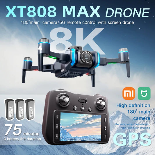 Xiaomi Mijia XT808 GPS Drone 4K – Double Caméra HD, GPS Intelligent, Moteur Brushless, FPV WiFi, Drone Pliable