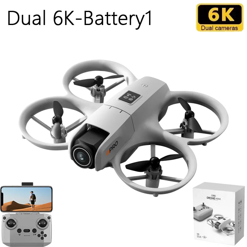 2025 nouveau i1PRO Mini Drone moteur sans brosse 8K double caméra HD geste photographie quadrirotor Intelligence obstacles évitement UAV